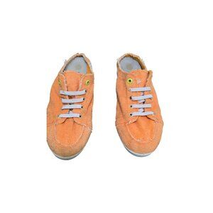 Vionic Breeze Beach Orange Canvas Slip-On Sneakers - Women Size 9.5